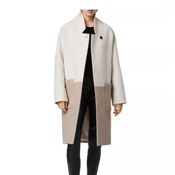 ALL SAINTS Rylee Wool Coat - Picture 1 of 6